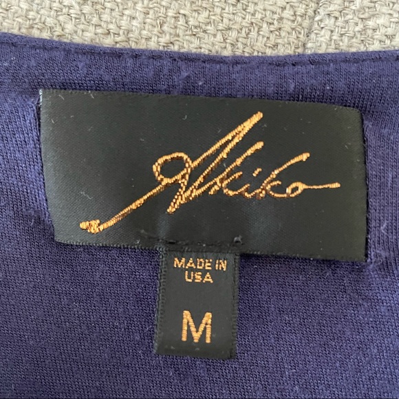 2 dresses Dark blue violet & Green short dresses with long sleeves size M - Picture 10 of 10